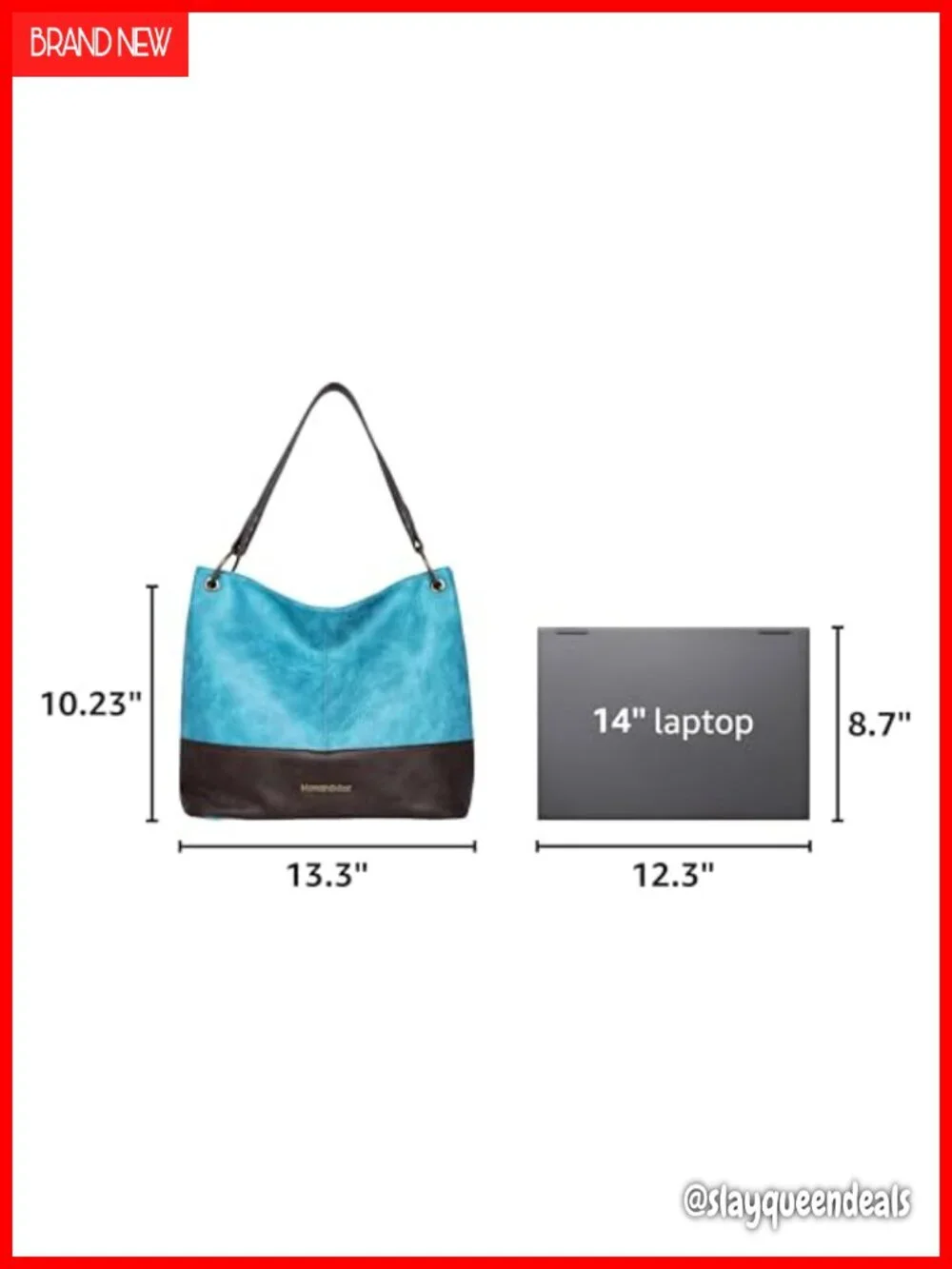 Large Vegan Leather Hobo Bag with Back Pocket Tote Shoulder Handbag
